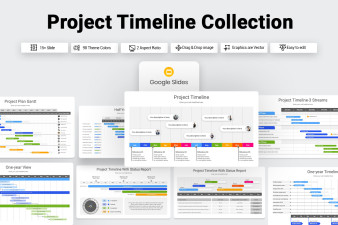 Project Timeline Collection Google Slide Template